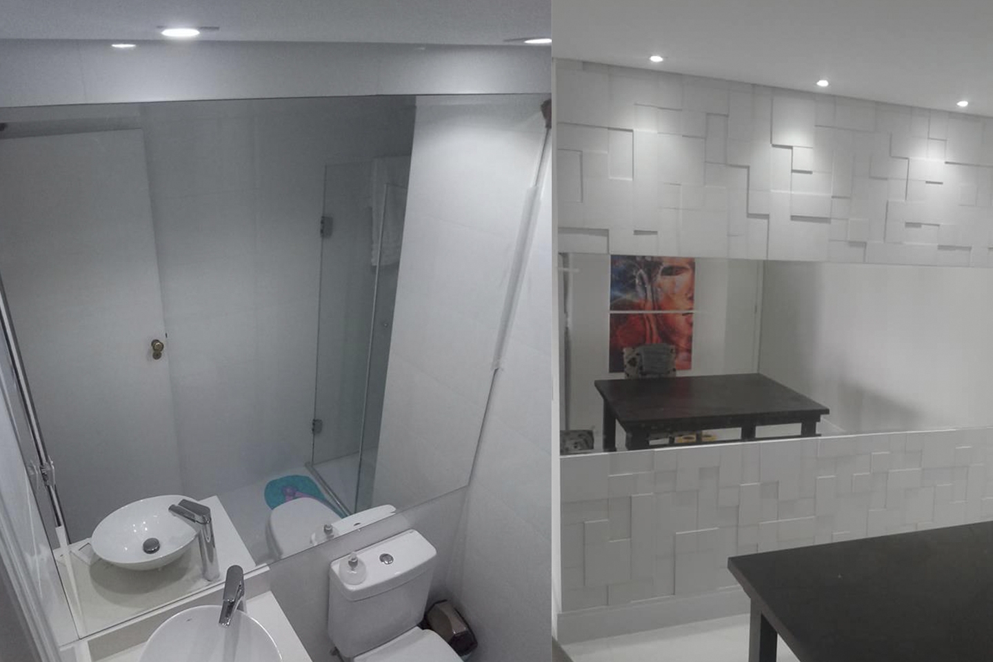 espelhos para banheiros salas quartos corredores cozinhas de apartamento